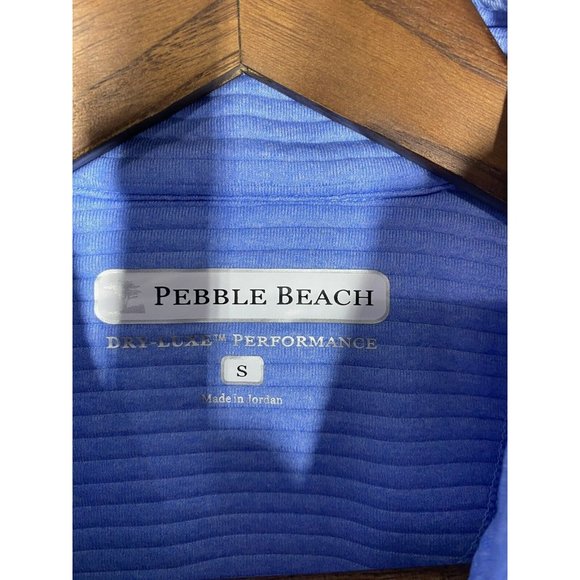 Pebble Beach Womens Jacket Full Zip Quilted Long Sleeve Size Small Ligth Blue - Picture 7 of 9
